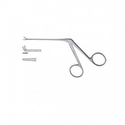 Micro Ear Forceps Stainless Steel Upwards Serrated Jaw 4mm - Hartman Micro Alligator Forceps
